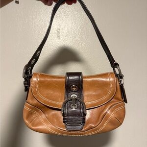 Coach Vintage Soho- Brown and Black Leather Shoulder Bag
